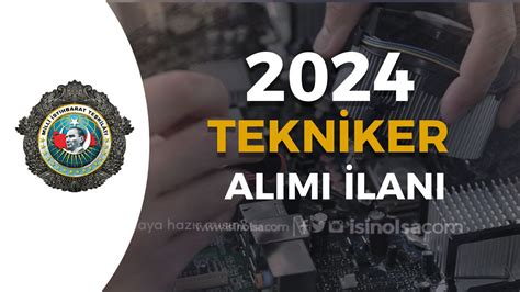 MİT 2024 Yılı Tekniker Alımı İlanı Şartları ve Başvuru Ekranı